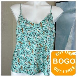 Victoria’s Secret aqua tiger novelty print camisole Size Large